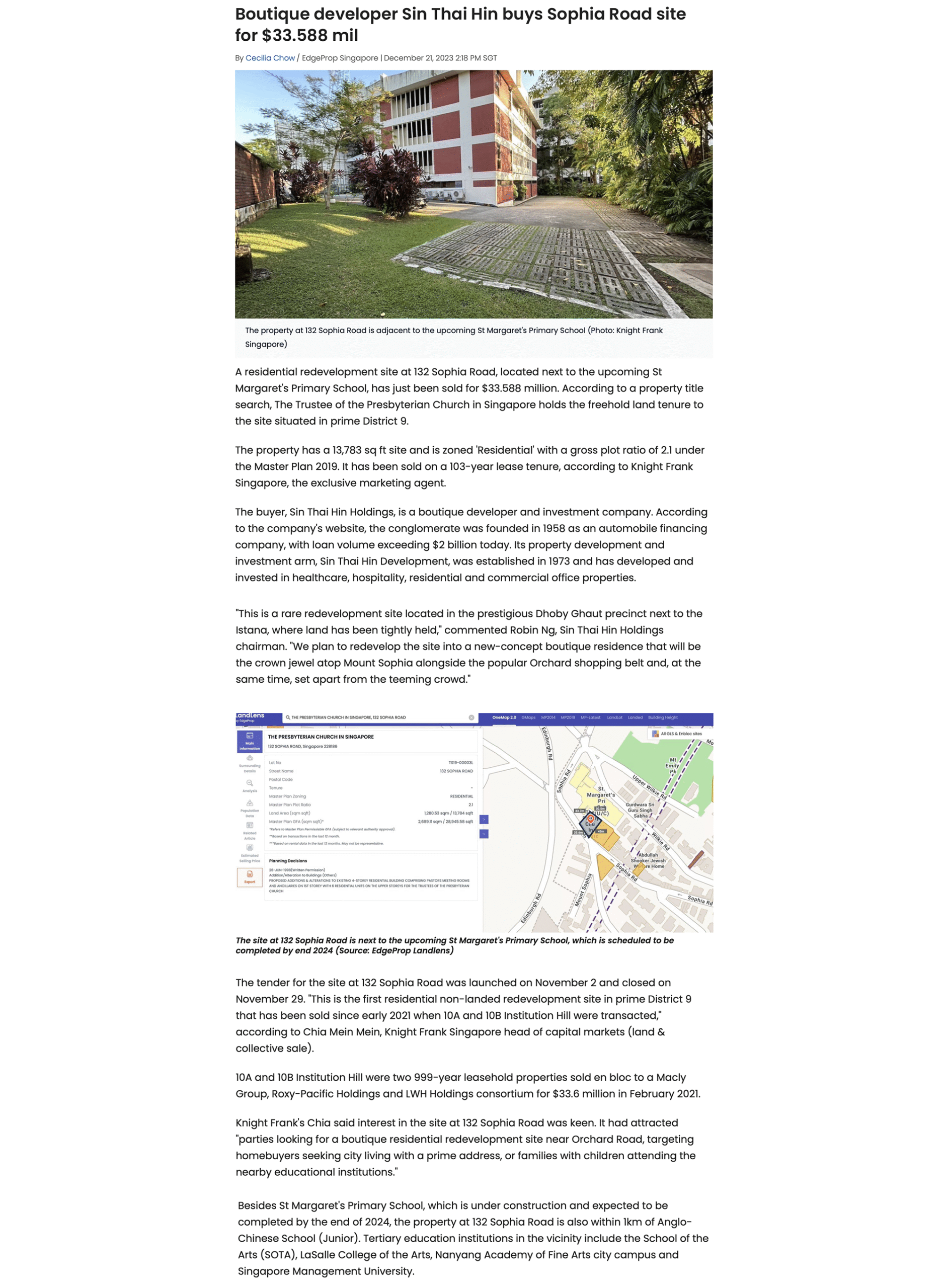 Sophia Meadow - News 211223