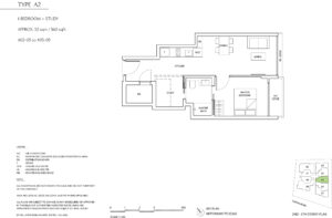 Sophia Meadow 1 Bedroom + Study Type A2